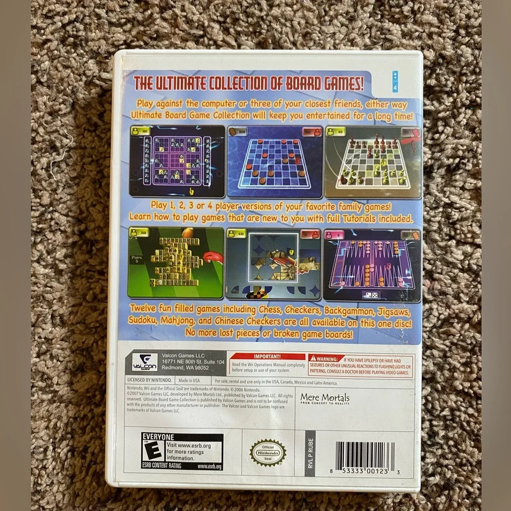 Wii Ultimate Board Game Collection 12 Classic From Around The World
